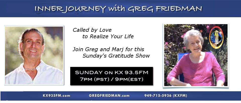 Gratitude Show Greg Friedman Marj Britt Dec 20 2015