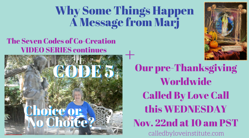 Read more about the article Code 5: Choice or No Choice? ~ Fifth Video in the Codes of Co-Creation SERIES with Dr. Marj Britt